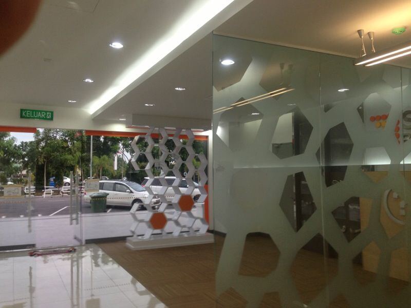 SME Bank Melaka branch — completed banking hall
